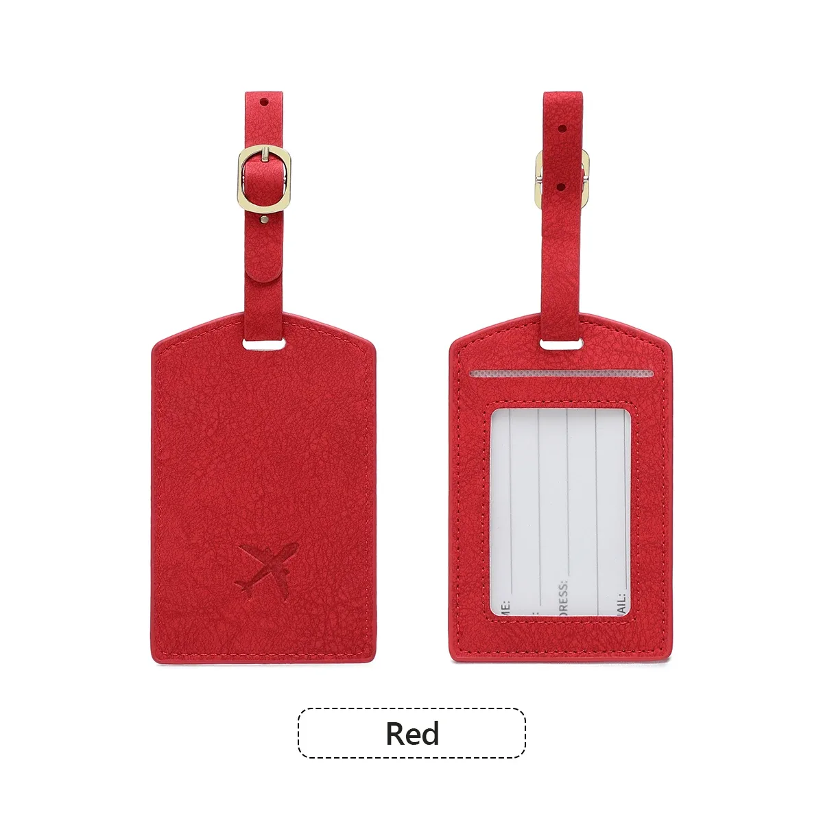 étiquette de bagage en cuir pu anti-perte, 1 pièce, étui de protection de bagage pour valises et sacs de voyage, accessoires de voyage pour hommes et femmes