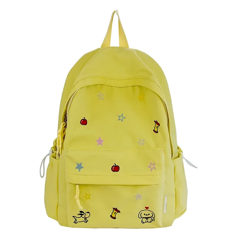 sacs à dos en nylon brodé grande capacité 2026 – sacs polyvalents et simples pour étudiants et trajets quotidiens – sacs à dos de mode polyvalents – mochila