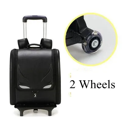 sac à dos d'école japonais sr à roulettes en pu pour enfant, chariot, orth4wd