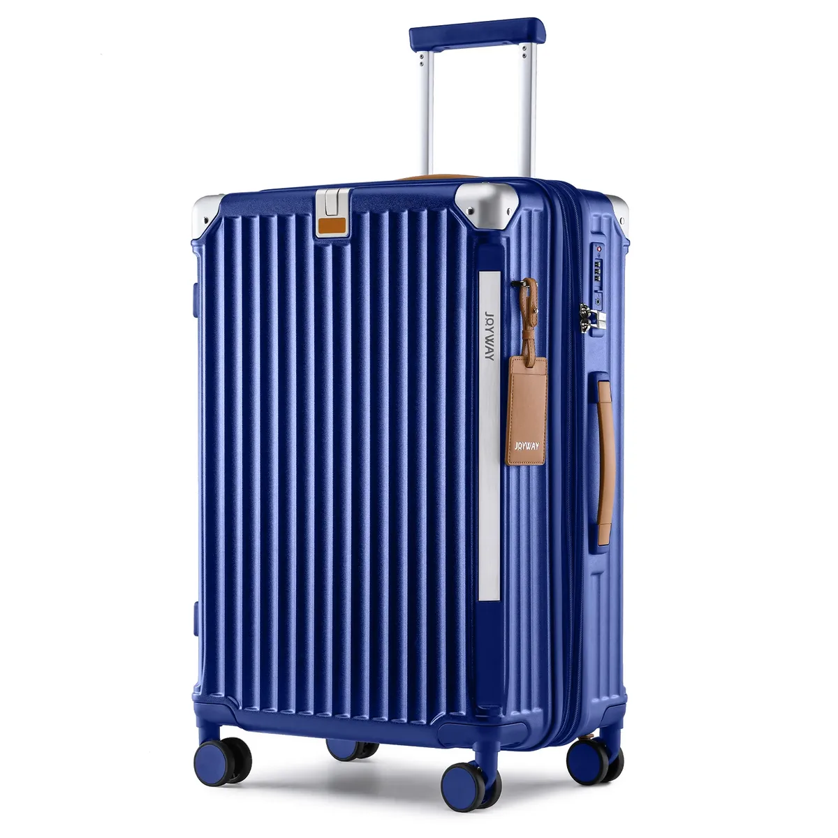 joyway bagage à main 20 pouces avec porte-gobelet et port usb, capacité extensible à 25%, valise intelligente avec roues antidérapantes