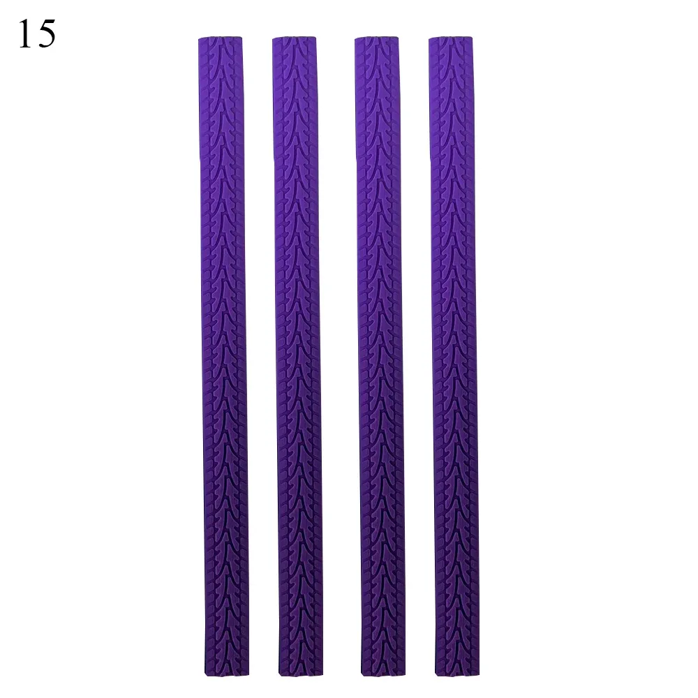 protection roues silicone texturée caoutchouc multicolores semi-circulaire accessoire bagage antichoc voyage trame imprimante pneu