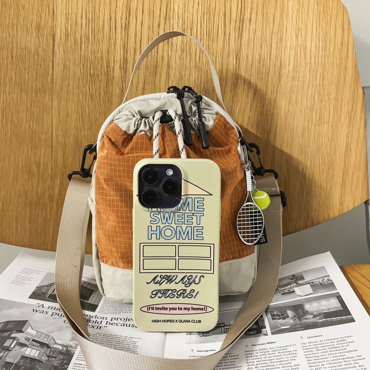 sac à bandoulière de banlieue à la mode, sac pour téléphone portable, sac de poitrine léger multifonctionnel, tasse d'eau de grande capacité, sac à bandoulière étanche, sac de bouteille d'eau, sports de plein air