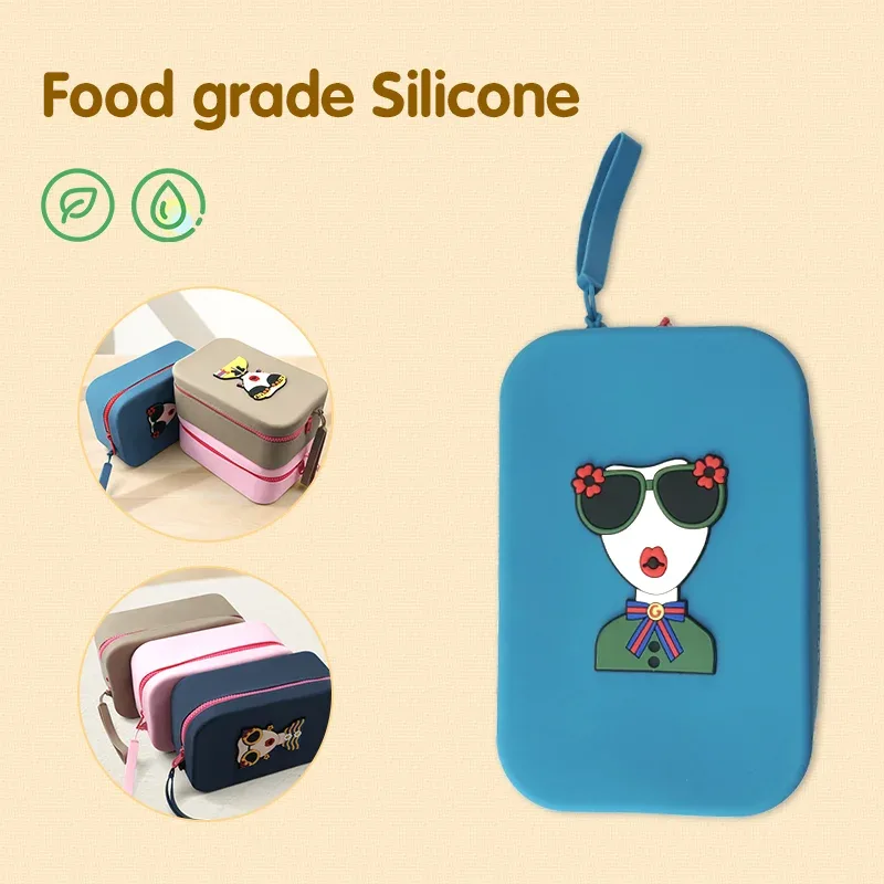 nouvelle trousse de maquillage en silicone de grande capacité, pochette de voyage pour maquillage, sac de rangement pour maquillage, trousse de toilette étanche, sac de rangement pour cosmétiques