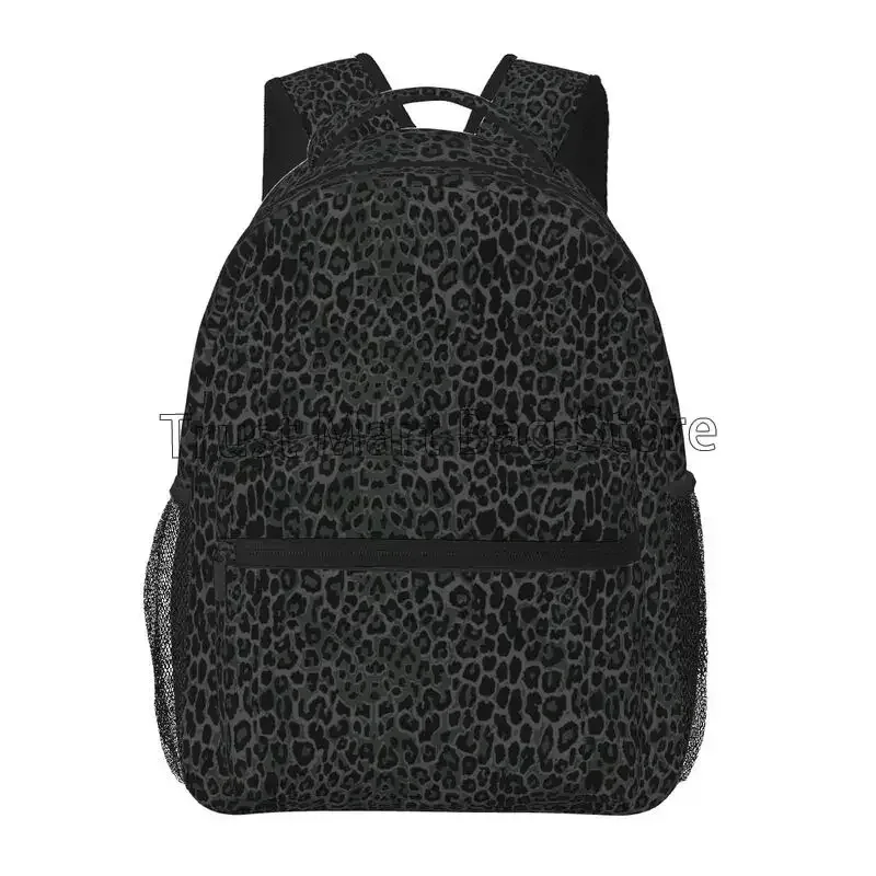sacs à dos de voyage imprimés léopard noir, sac d'école léger pour étudiant, sac à dos unisexe pour ordinateur portable, pour voyage, randonnée, camping