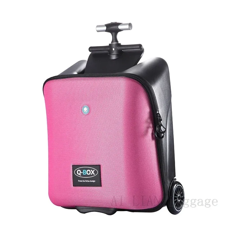 valise à roulettes pour enfants paresseux, bagages à roulettes pour bébé, boîte de scooter, nouvelle version améliorée, 20 pouces
