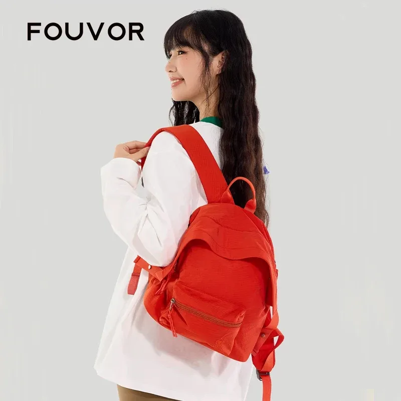 sac à dos fouvor 2026 nouveau pour jeunes avec poche cachée zippée, compartiments intérieurs, petit sac de cabine pour avion, sac de banlieue 3059-04