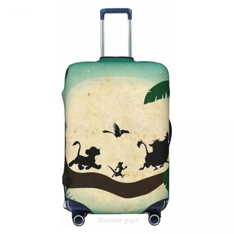 housse de bagage de voyage universelle, motif lionkings, haute élasticité, 18-32 pouces, anti-poussière, anti-rayures, lavable, protection pour valise