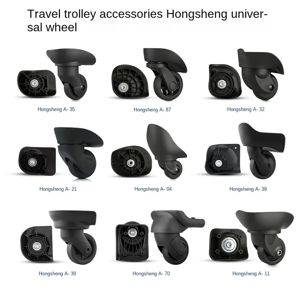 roue universelle silencieuse hongsheng pour valise, accessoires de remplacement et réparation de roues de valise à roulettes avec serrure à combinaison