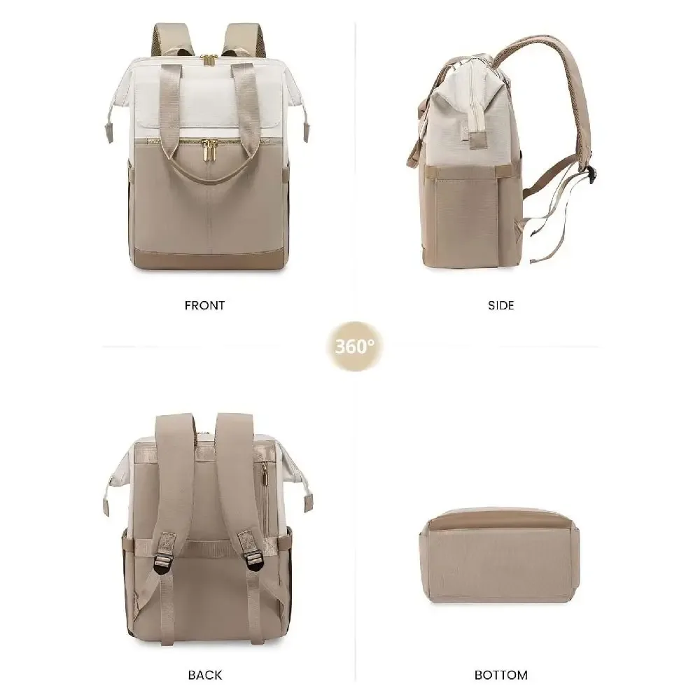 sac à dos de voyage grande capacité pour ordinateur portable, imperméable, multifonctionnel, sac à bandoulière pour maman, résistant à l'usure, léger