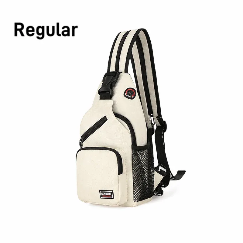 sacs de poitrine pour femmes, sac à dos réglable et sac à bandoulière simple avec trou pour écouteurs, petit sac messager de sport de voyage oxford pour filles
