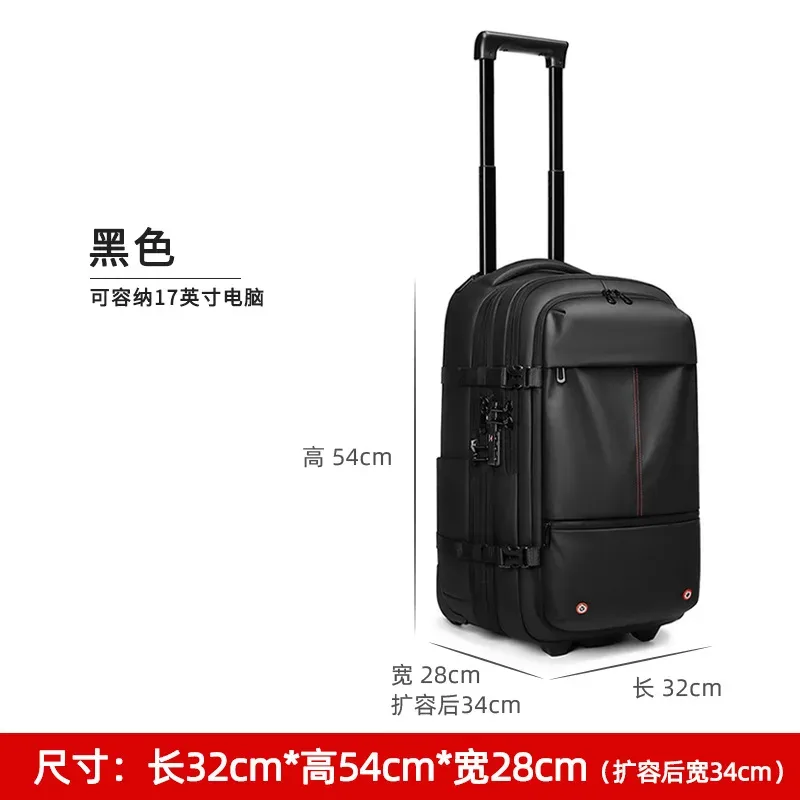 sac à dos à roulettes avec roulettes, sac à dos à roulettes de grande capacité, bagages sous vide, valise de voyage, bagages roulants, sac pour ordinateur portable d'affaires