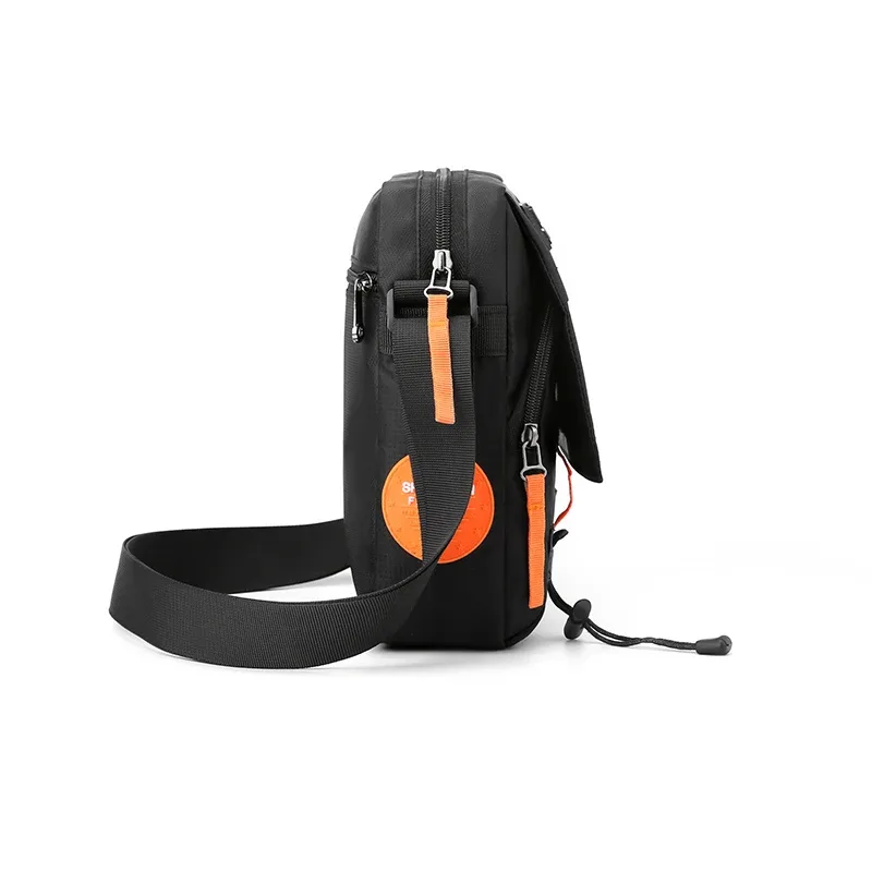 sac bandoulière oxford imperméable pour homme, antivol, multi-poches, pochette pour téléphone, pour les trajets quotidiens et les voyages, petit sac à fermeture éclair