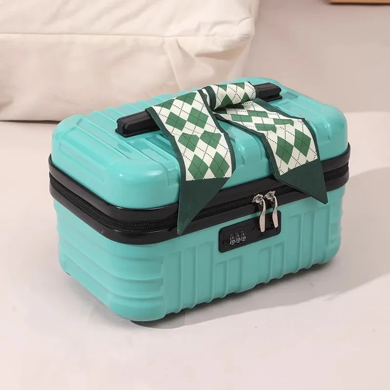 trousse cosmétiques abs noire blanche solides polyvalentes femmes voyage compression poignée confortable grande capacité séparation sèche humide organisée