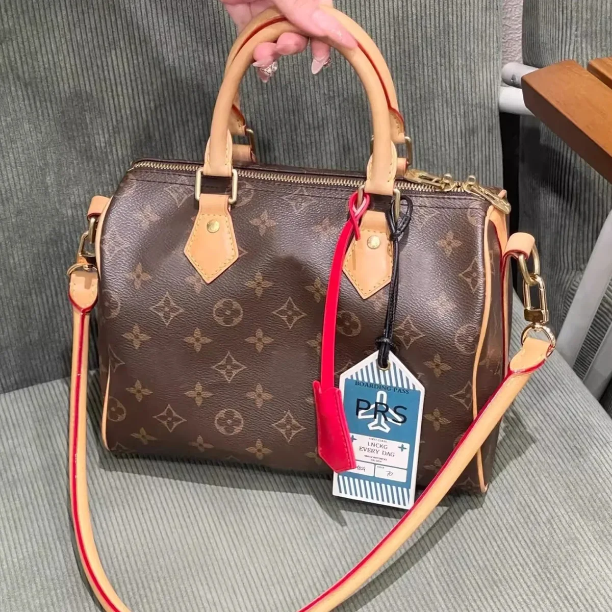 étiquette de bagage et porte-billets pour speedy 25 30, porte-clés souple, accessoires de remplacement pour sac, sangle de sac, insert de sac, accessoires de modification