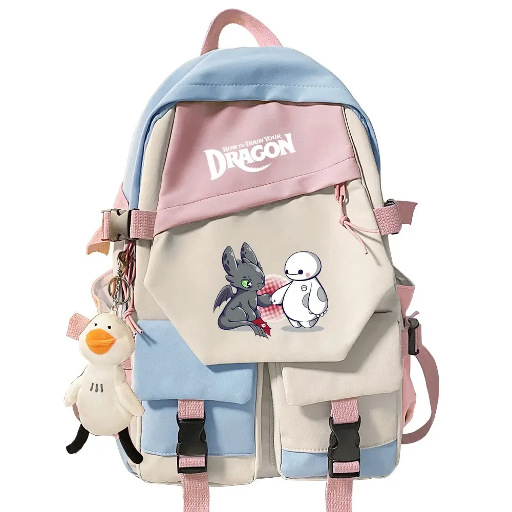 sac à dos pour filles et garçons « comment dresser son dragon », sac à dos pour l'école, sac à dos pour adolescents, femmes, voyage, ordinateur portable, sac à dos pour étudiants, mochila