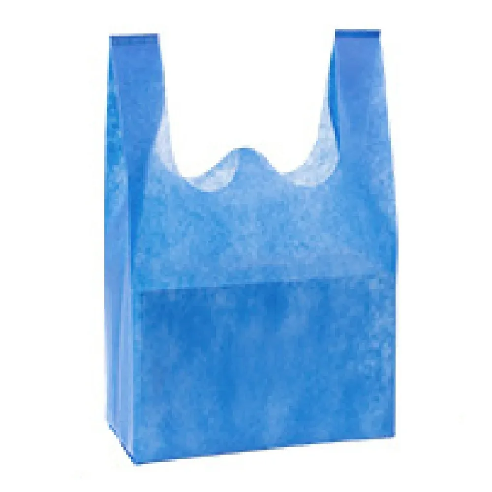 sac de courses non tissé de couleur unie, 50 pièces, sac à main portable de grande capacité écologique, sac de rangement pratique et durable pour jouets