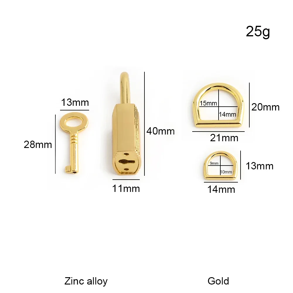 1/5/10 ensembles sac classique ensemble de boucles en métal serrure torsadée pour sac à dos boucle ardillon fermoir sac à main serrure décorative bricolage accessoires de réparation