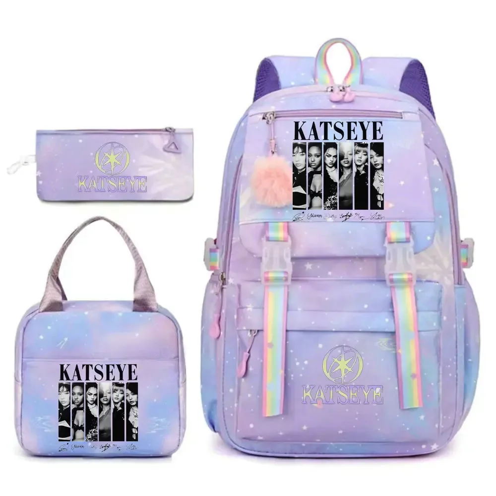 sac dos toile tissu doux motifs graphiques bandes arc ciel poignées rétractables sangles coussin air grande capacité unisexe voyage école