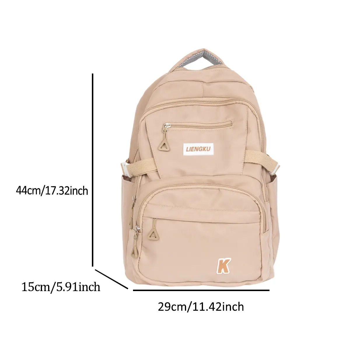 sac à dos d'ordinateur en nylon fashion academy, léger, grande capacité, pour étudiants, école, trajets quotidiens, voyages