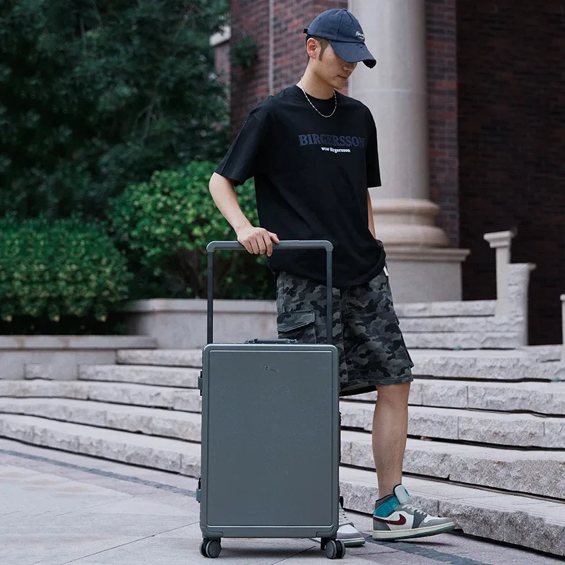 valise à roulettes avec poignée large, nouvelle valise de voyage, valise étudiante avec serrure à code, multifonctionnelle, grande capacité, roues pivotantes