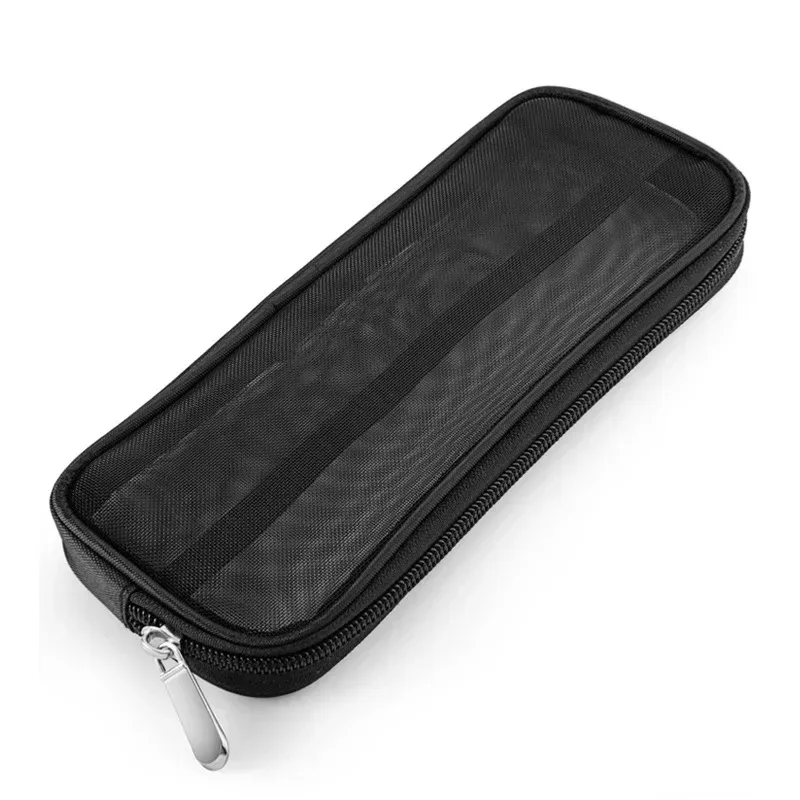 sac de plage en plein air, sac à cosmétiques en maille de nylon, sac de rangement pour pinceaux de maquillage féminin, sac à cosmétiques en maille transparente et respirante portable