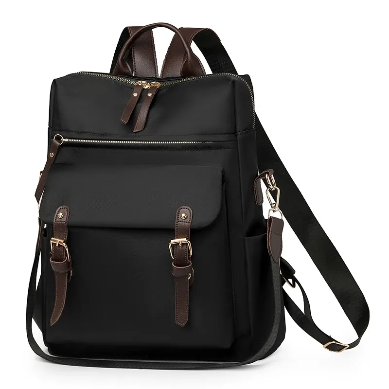 sac à dos de mode pour femmes, sac à bandoulière de haute qualité, sac à dos en nylon imperméable, sac à dos de grande capacité pour étudiants