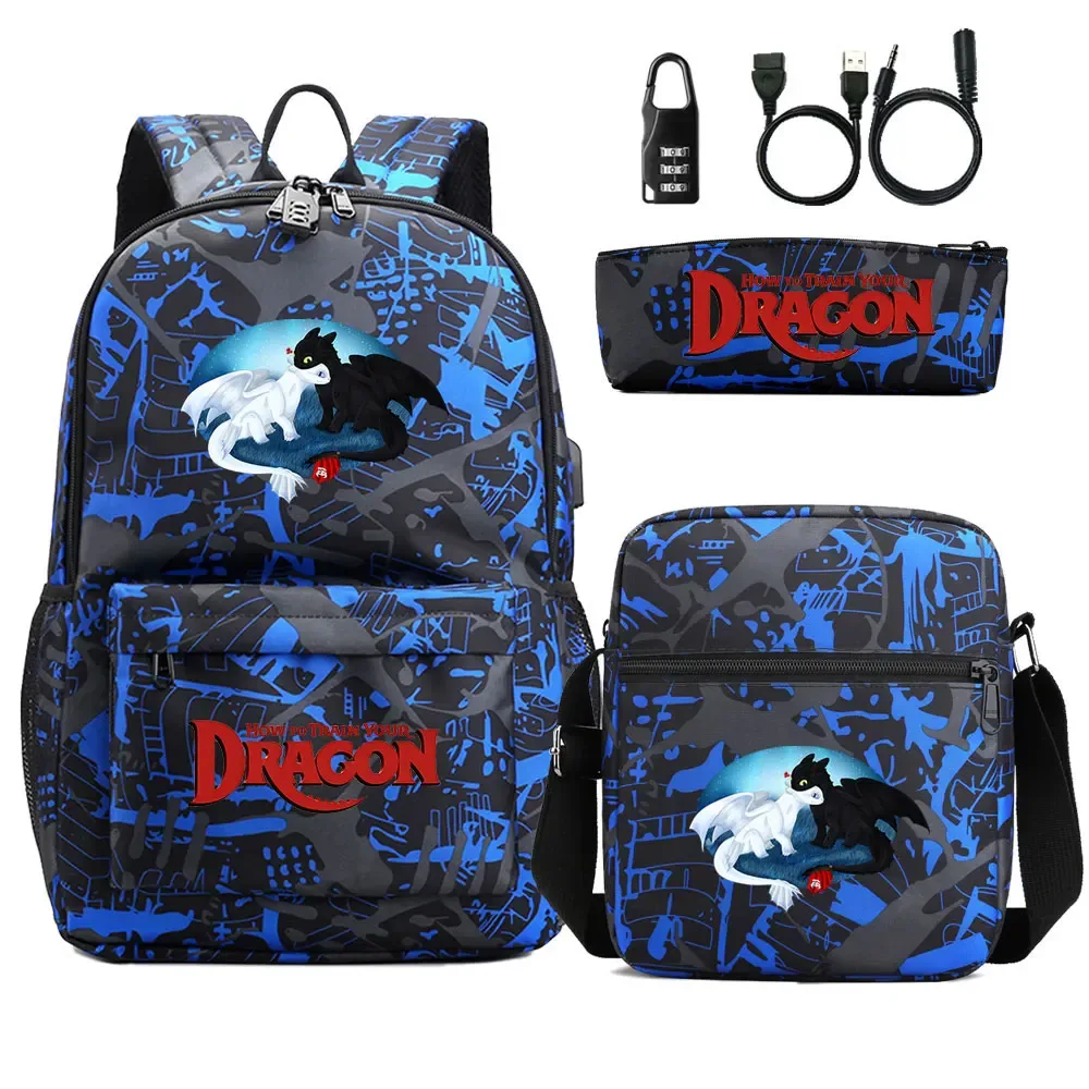 sac dos oxford université logo how to train your dragon motif dragons poche téléphone portable bandoulière arquée fermeture éclair usage enfant voyage