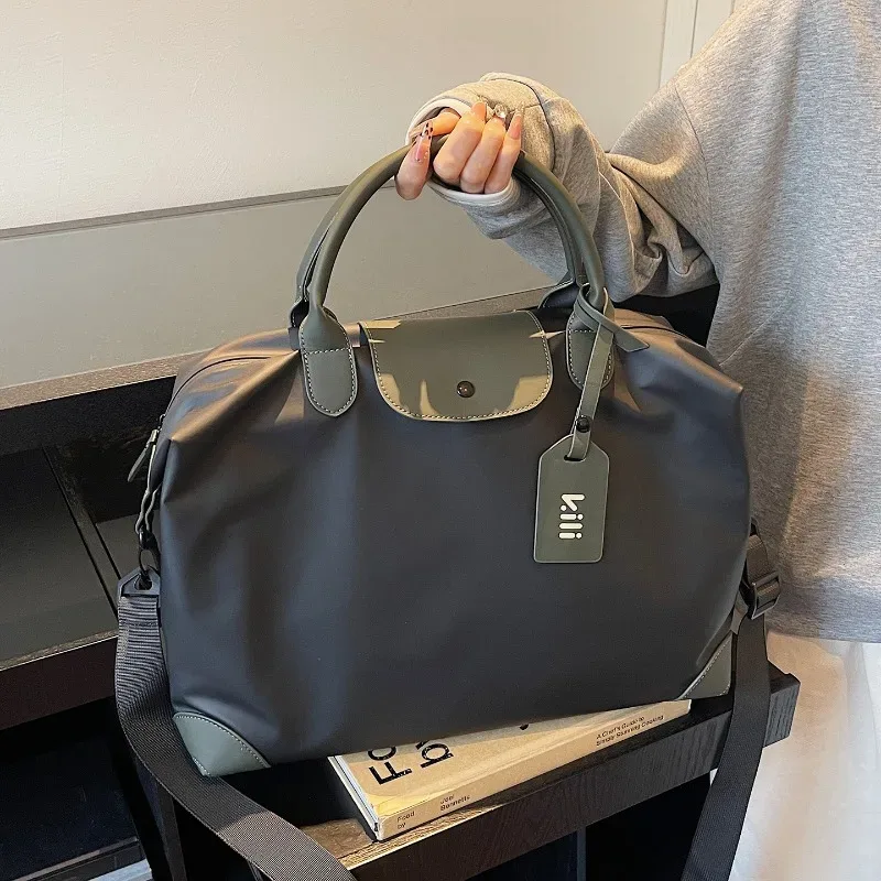 grand sac de voyage avec compartiment sec/humide, idéal pour la gym, le yoga, les week-ends, les séjours d'une nuit, bagage cabine avec compartiment à chaussures, sac à bandoulière