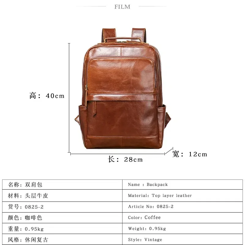 yetties rétro nouveau style couche supérieure peau de vache hommes voyage sac à dos femmes en cuir véritable ordinateur sac à dos grande capacité sac à main