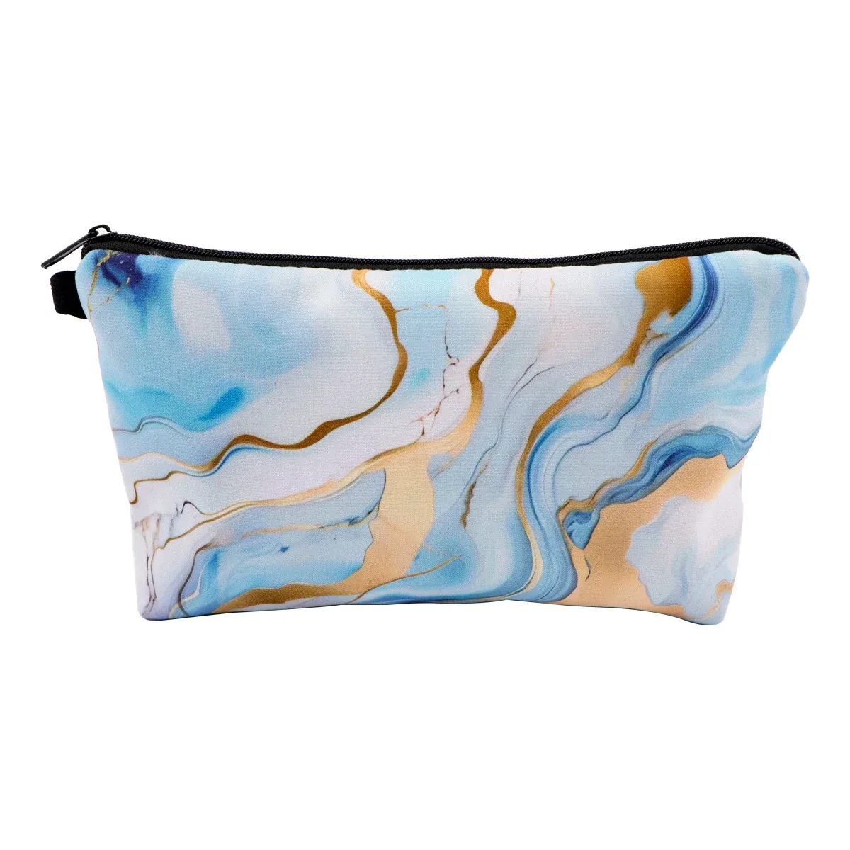 sacs à cosmétiques ciel étoilé en marbre, portables pour femmes, sac de rangement de voyage visage soleil lune rouge à lèvres cosmétiques petits sacs étui de rangement