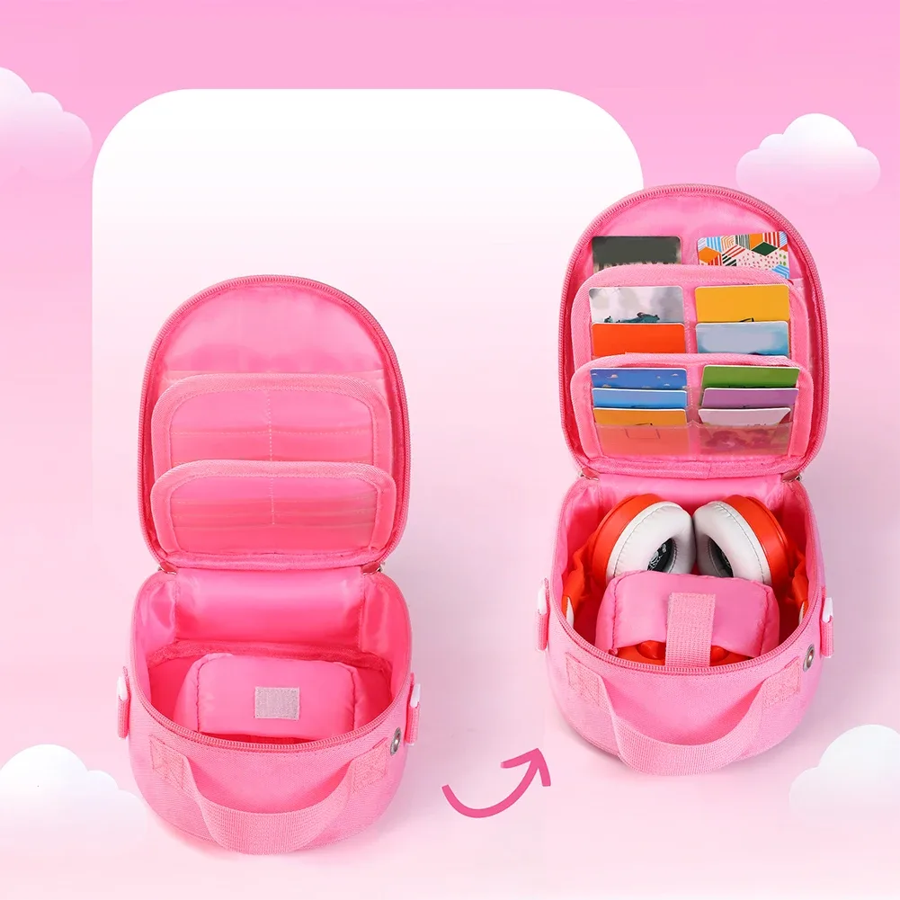 étui de transport pour yoto mini (édition 2024), sac porte-cartes, peut contenir jusqu'à 30 cartes, étui rigide, sac organisateur pour lecteur audio