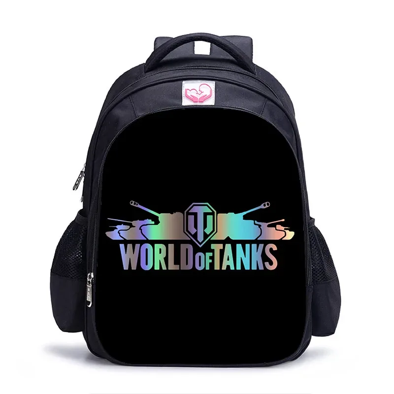sac à dos de jeu du monde des chars pour enfant et adolescent, 16 pouces, pour livre, garçons et garçons