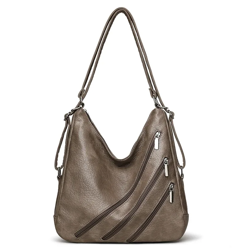 sac à dos en cuir pu de haute qualité pour femmes, sac à dos de grande capacité pour les déplacements, les voyages, l'école, sacs à bandoulière pour femmes