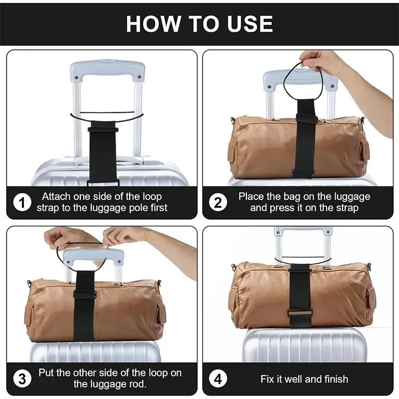 nouvelle sangle élastique réglable pour bagages, sangle de transport, ceintures élastiques pour valises, sangles de sécurité pour bagages de voyage