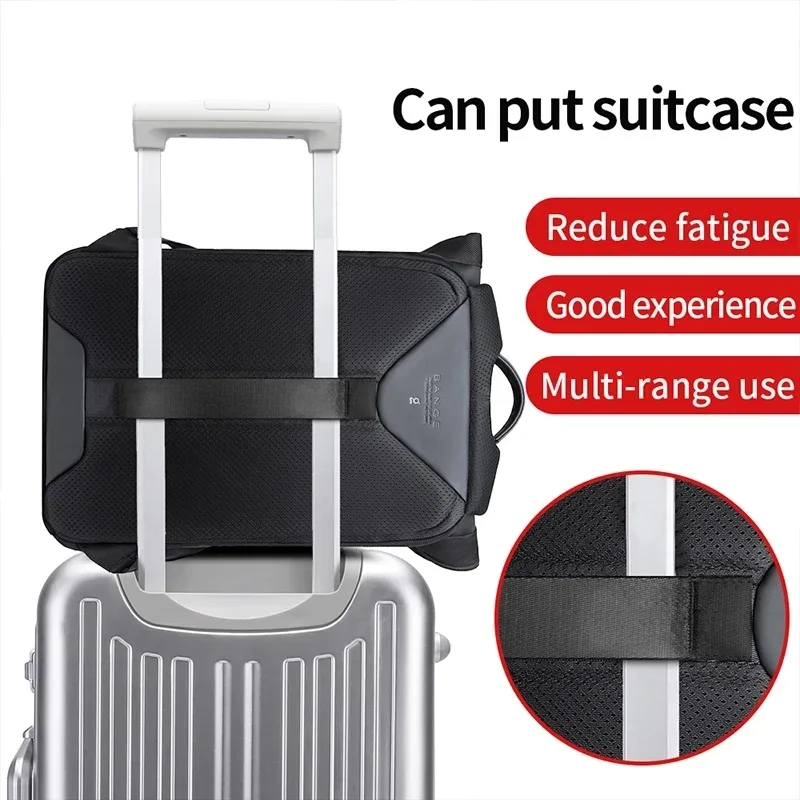 sac dos oxford université polyester noir ceinture coussin air poche chaussures broderie voyage utilisation quotidienne