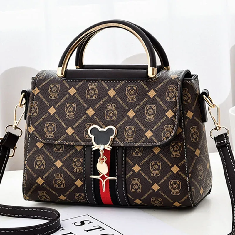 nouveau sac à bandoulière pour femme, sac fourre-tout de luxe, sac à main de créateur, sac à main en cuir imprimé monogramme, sac à bandoulière unique