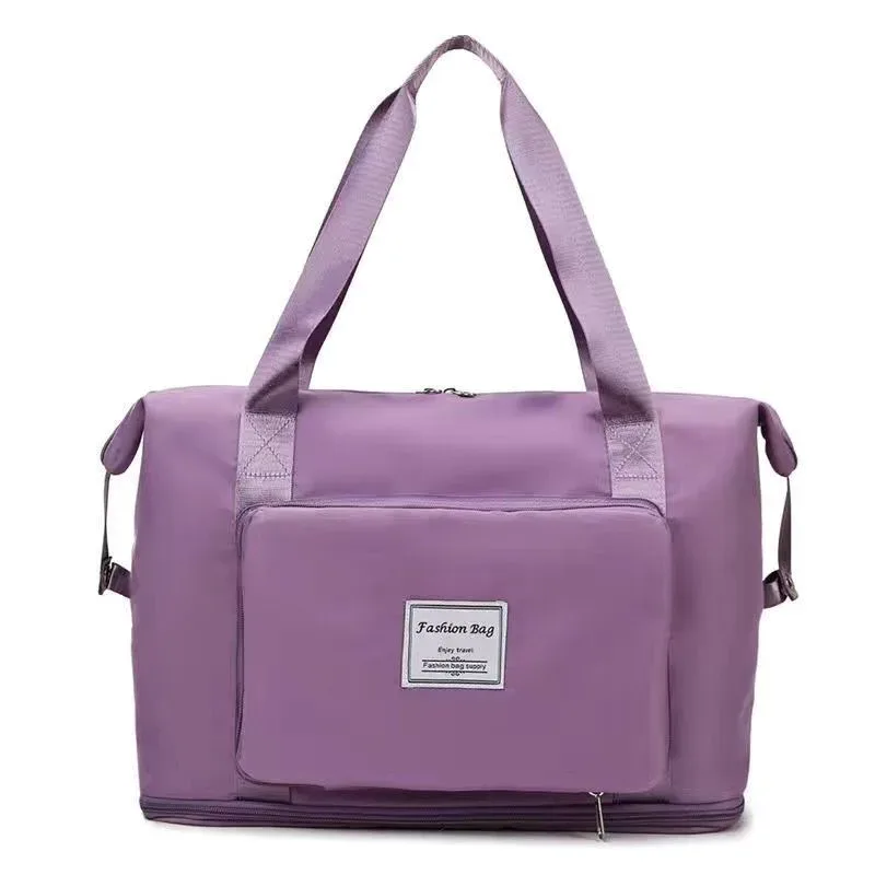 sac de voyage pliable pour femmes, grande capacité, portable, rangement de maternité, courtes distances, voyage, natation, fitness, sac à main