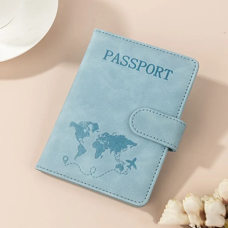 porte-passeport rfid pour voyage femme/homme, joli portefeuille de passeport avec blocage rfid, emplacements pour cartes, étui/porte-passeport rfid, portefeuille de voyage