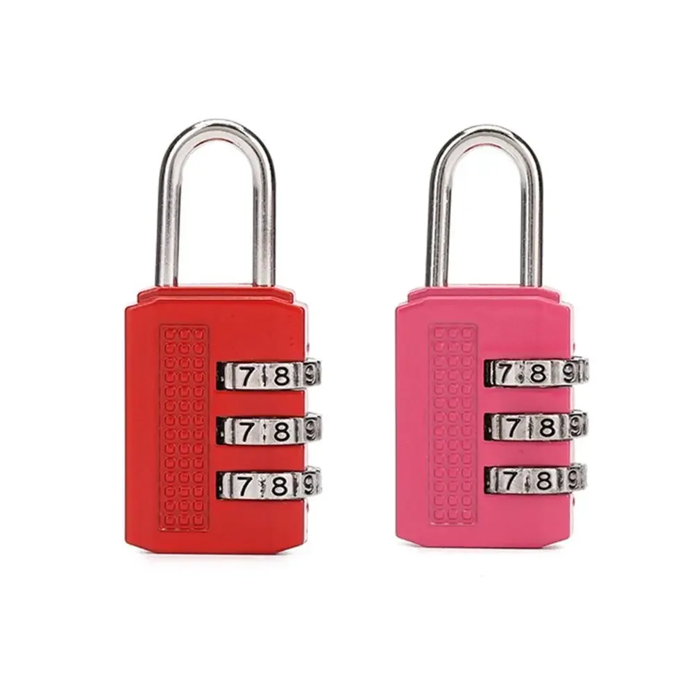 mini cadenas multifonctionnel à combinaison à 3 chiffres, couleur unie, antivol, en alliage, pour sac à main