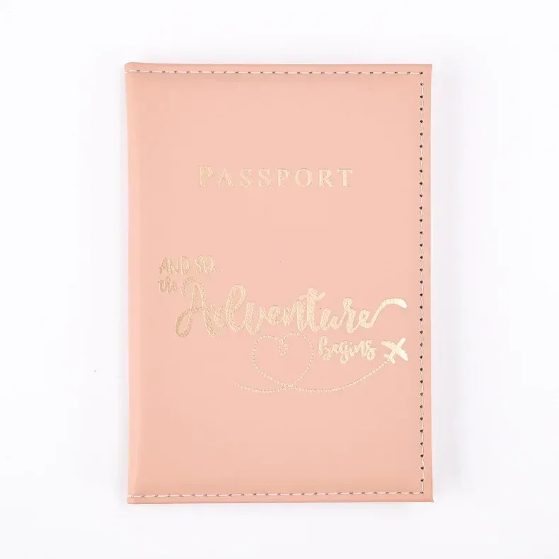 porte-passeport en pu mignon, couvertures de passeport de voyage pour couple, housse de protection, porte-carte d'identité et carte de crédit, accessoires de voyage