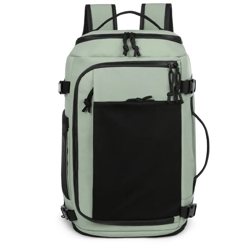 sac de voyage pour hommes et femmes, sac à dos de fitness multifonction de grande capacité avec rangement de chaussures, séparation sèche et humide, cartable étanche