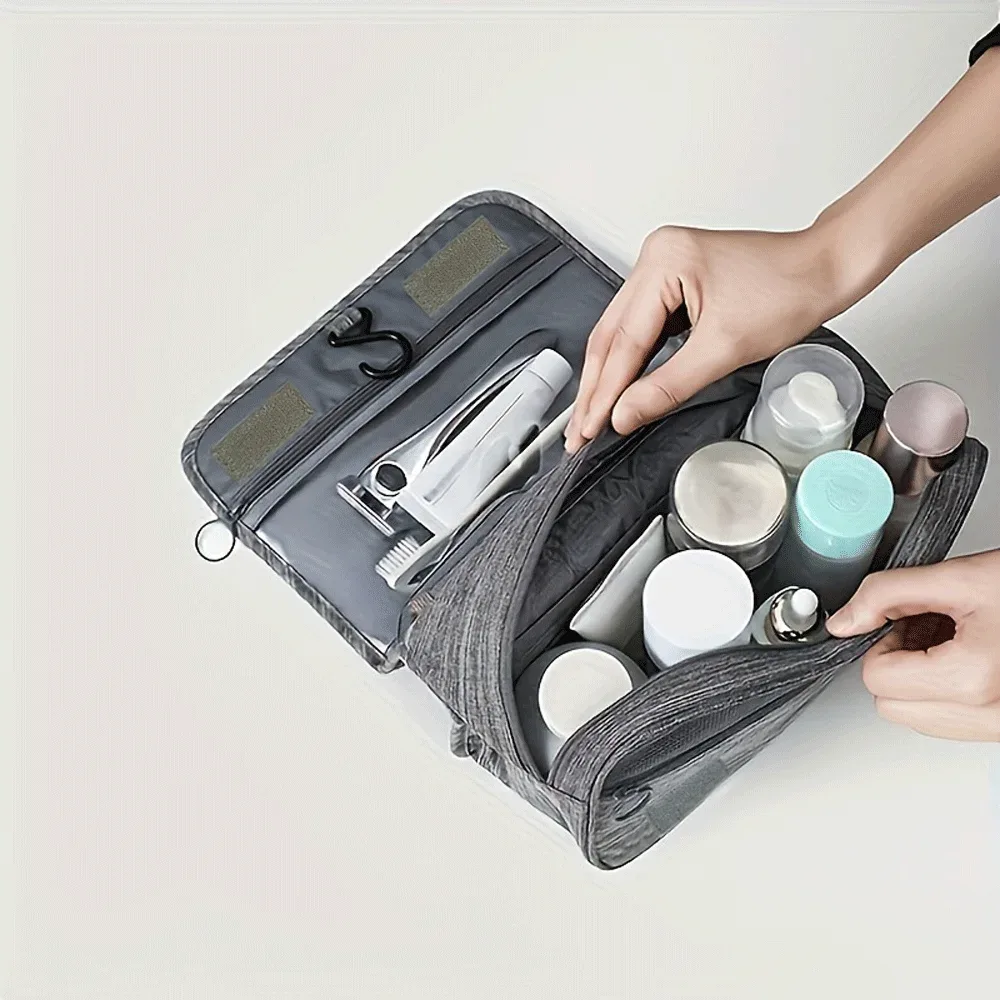 sac de maquillage portable imprimé infirmière, unisexe, grande capacité, organiseur de cosmétiques, trousse de toilette suspendue pour femmes et hommes, lavage, rasage, maquillage