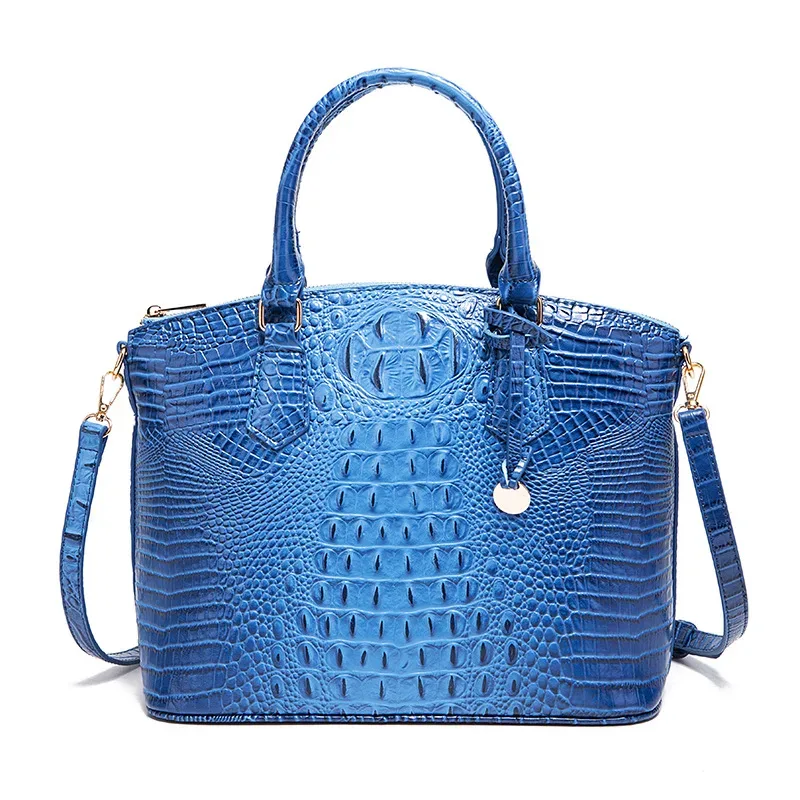 sac à bandoulière en cuir gaufré croco grande capacité, sac à main de luxe ombré pour femme, sac de voyage, cadeau