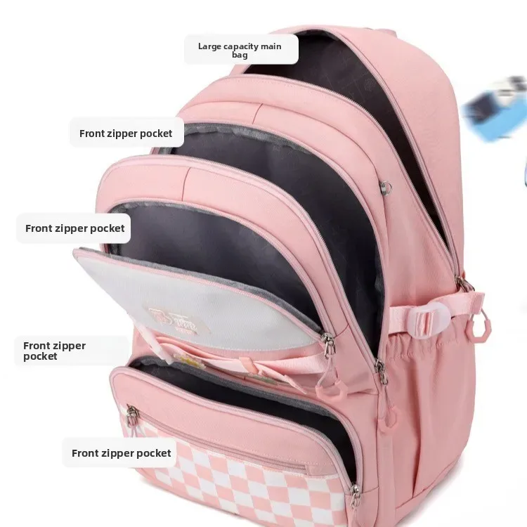 sac à dos scolaire grande capacité pour filles, sacs à dos tendance pour collégiennes, lycéennes et étudiantes