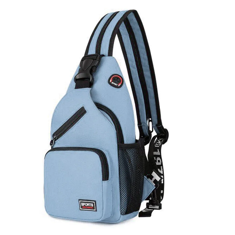 sac de poitrine unisexe, sac à bandoulière, sac à dos de voyage en tissu oxford, sac de poitrine imperméable pour la randonnée, sac à dos de jour, sac à bandoulière
