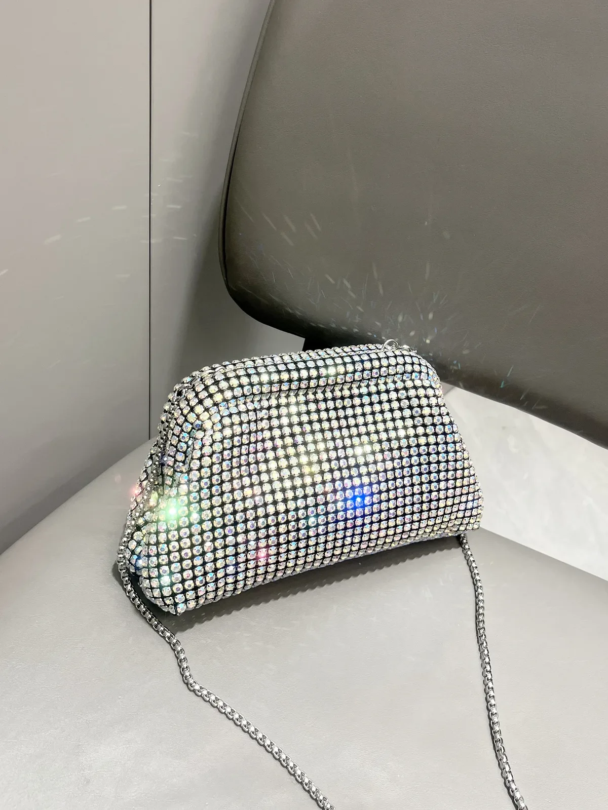 pochette de luxe en strass pour femmes, sac à poignée, sac à bandoulière, sac de soirée, sac de banquet