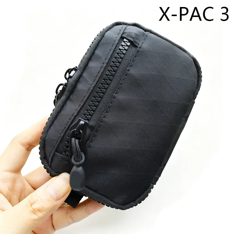 mini pochette edc, pochette de rangement, portefeuille, porte-monnaie en dyneema/x-pac, pochette utilitaire edc pour cartes, clés, pièces de monnaie et objets essentiels