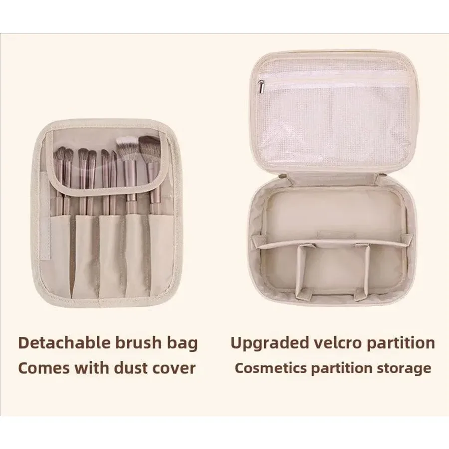 nouvelle trousse de toilette pour femme, sac de rangement portable, grande capacité, trousse de maquillage de luxe, organiseur de voyage, accessoires essentiels