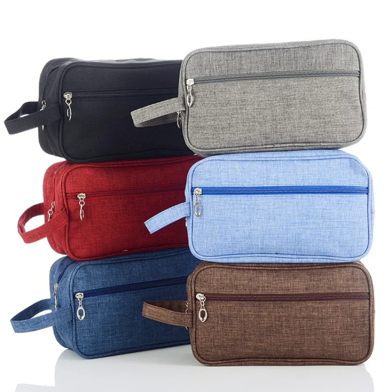trousse de maquillage - sac de rangement grande capacité pratique pour l'extérieur - sac à main - trousse de toilette et de maquillage portable pour homme