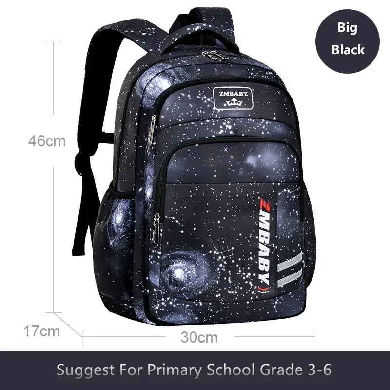 space star sac à dos d'école étanche pour garçons sacs d'école primaire de grande capacité sac de livre pour adolescents sac à dos de voyage pour étudiants
